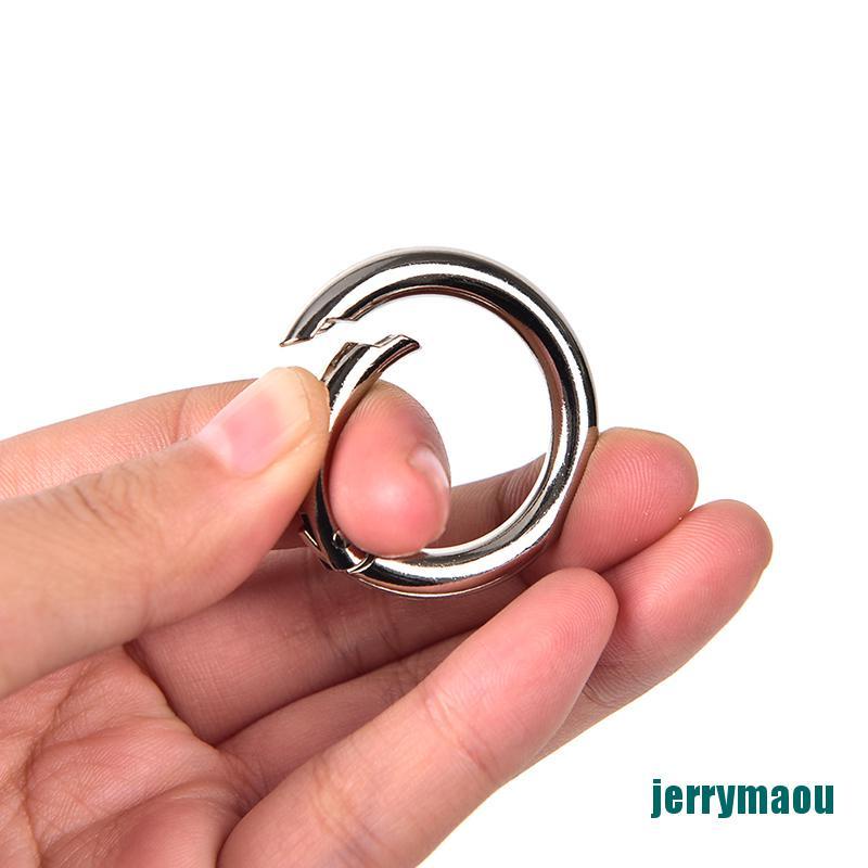 Set 5 Móc Khóa Tròn Bằng Kim Loại 35mm