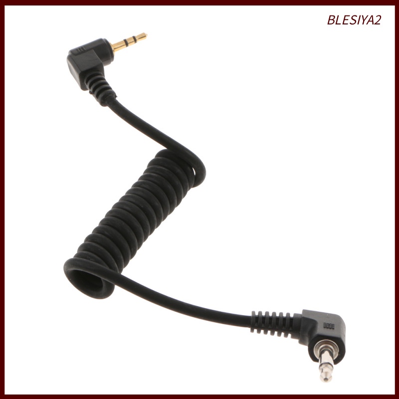 [BLESIYA2]2.5mm to 3.5mm Male Flash PC Sync Cable Connector for Canon   1m/3.3ft