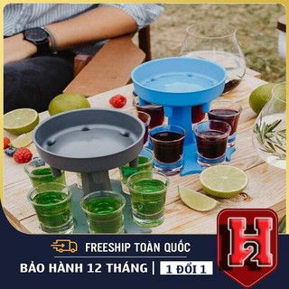 ❌Hot❌Khay Chia Rượu 6 Chén Siêu Tiện, Không Còn Lo lắng Vấn Đề Uống Không Đều, Dụng Cụ Chia Rượu