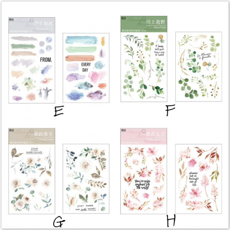 Set 2 Tờ Sticker Dán Tường Dễ Thương Dùng Để Trang Trí