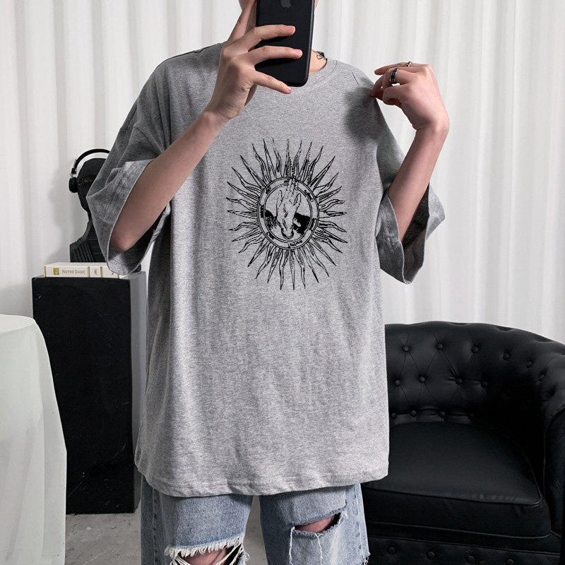Áo Thun Tay Lỡ In Nhiệt Bàn Tay Mặt Trời Unisex chất Cotton phong cách Ulzzang  ATIN19 - Áo Phông chất Cotton cao cấp | BigBuy360 - bigbuy360.vn