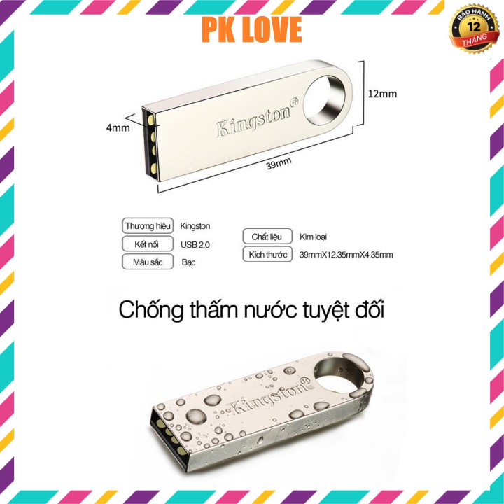 USB Kingston SE9 2GB/4GB/8GB/16GB/32GB/64GB chính hãng, chống nước | BigBuy360 - bigbuy360.vn