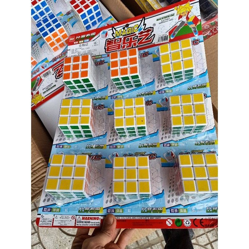 Sỉ vỉ 16 cục rubik bản đẹp