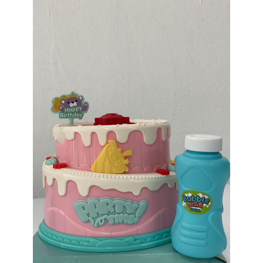 ĐỒ CHƠI BÁNH SINH NHẬT THỔI BONG BÓNG CAKE BUBBLE