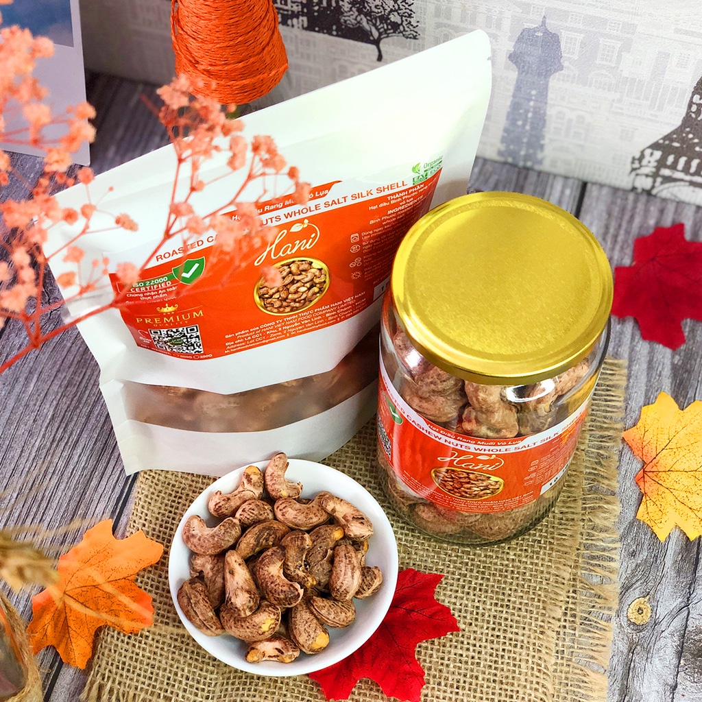 500g Hạt Điều Rang Muối Size Lớn Vỏ Lụa, Điều Bình Phước Xuất Khẩu ️ Dinh Dưỡng HANI Food