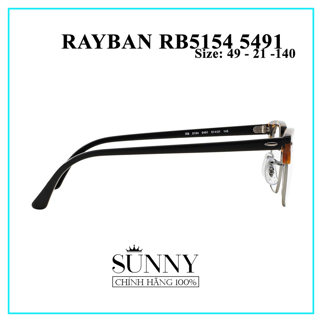 Gọng kính nam nữ Rayban RB5154-5491 - sp chính hãng có tem thẻ bảo hành toàn quốc