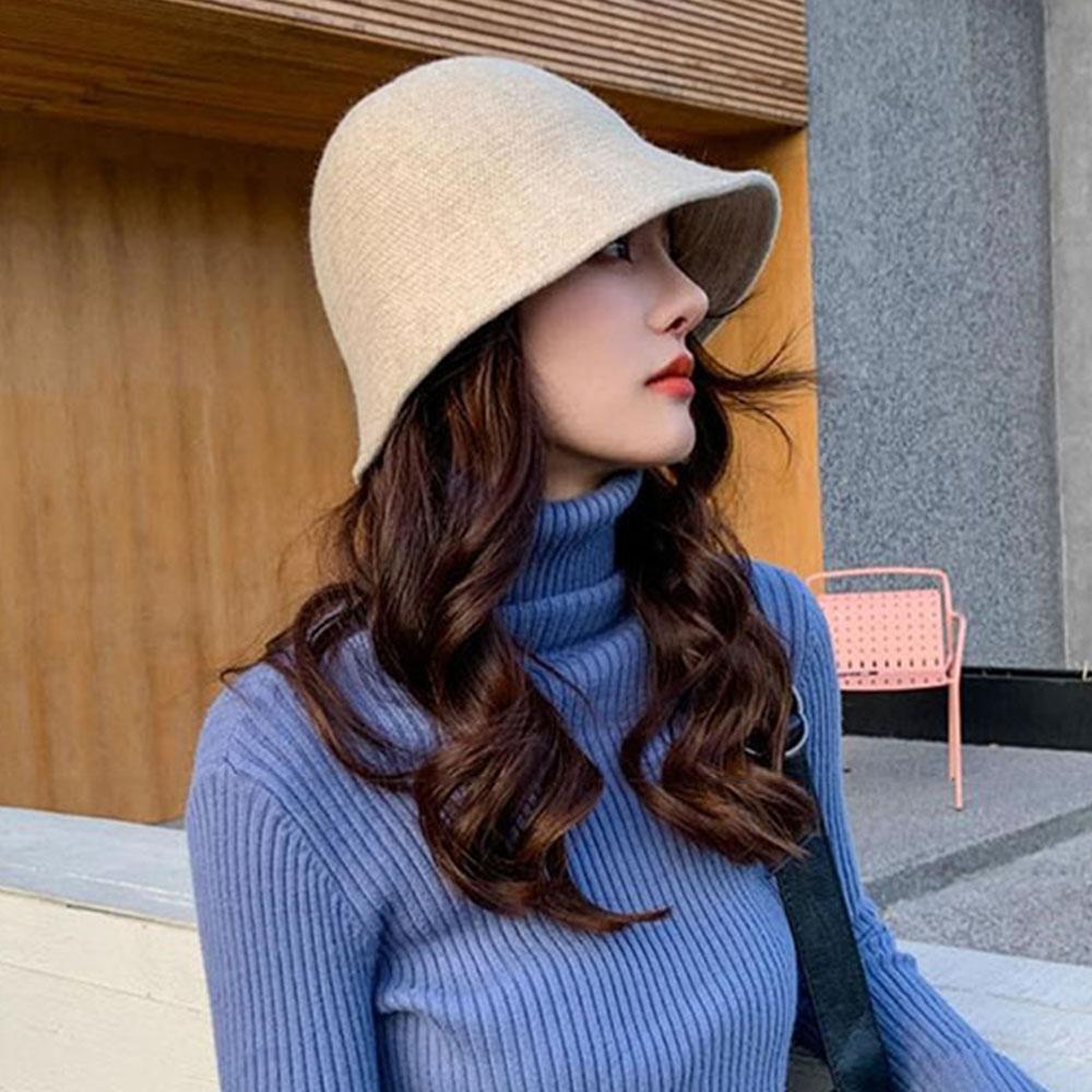 Mũ len vành nhỏ thời trang Hàn Quốc cho nữ