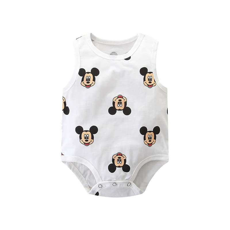 BodySuit Chíp Ba Lỗ Quảng Châu Thun Cotton Mùa Hè Mỏng Mát Cho Bé Trai & Gái