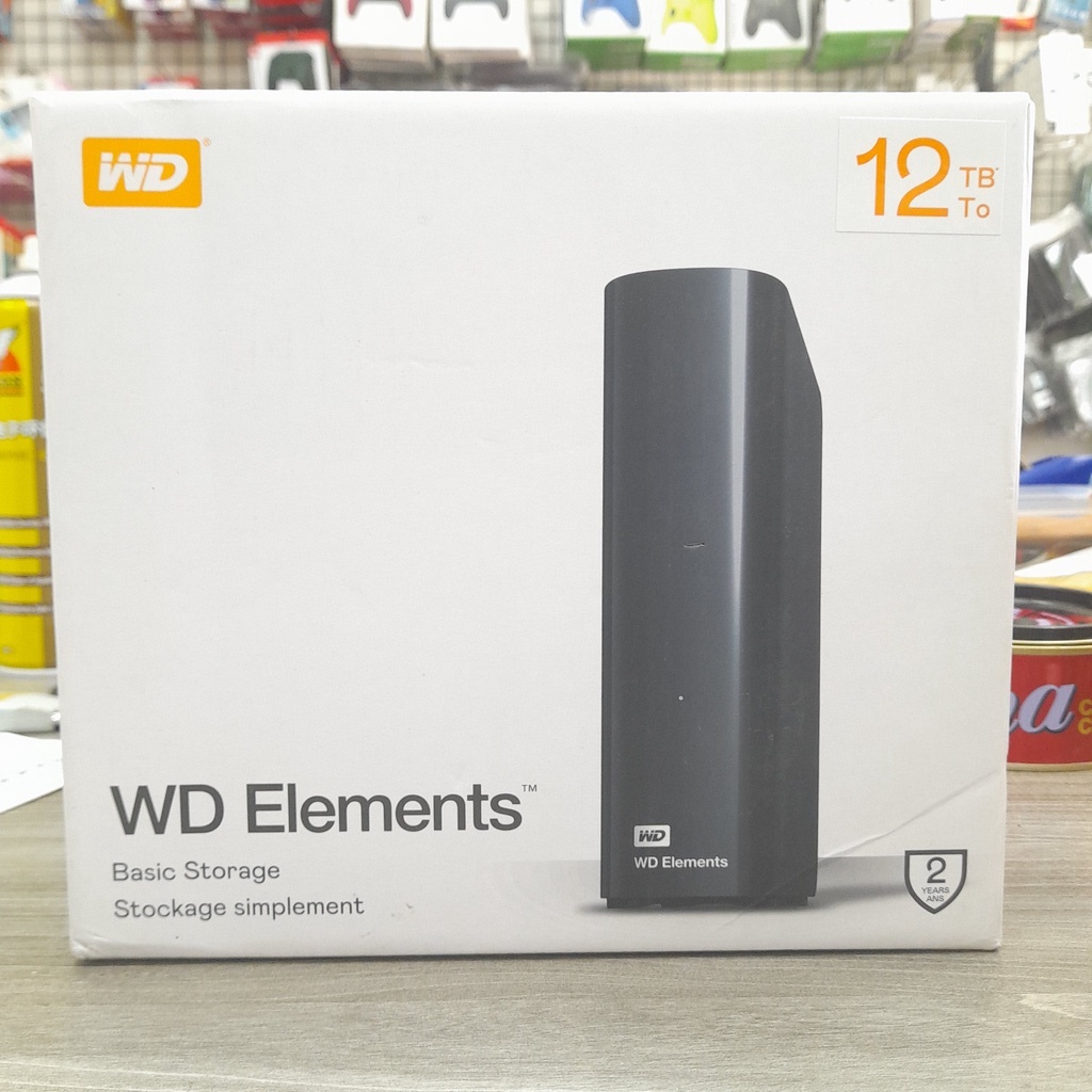 Ổ Cứng Di Động HDD WD Elements Desktop 12TB 3.5 inch WDBWLG0120HBK