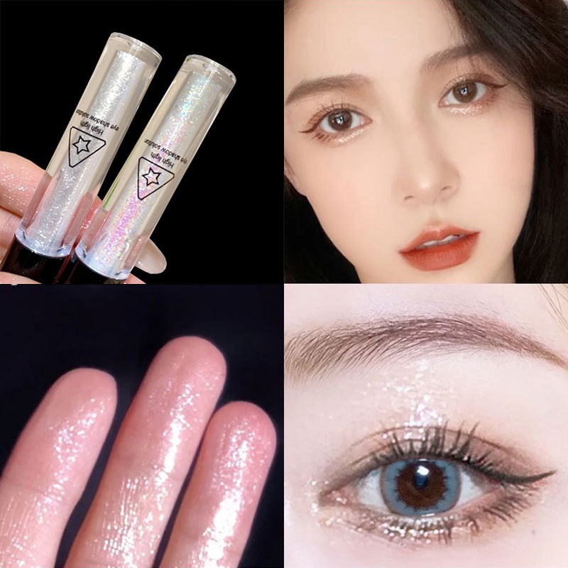 Bảng Phấn Mắt 4 Màu Lấp Lánh / Ánh Ngọc Trai / Lấp Lánh Chống Thấm Nước