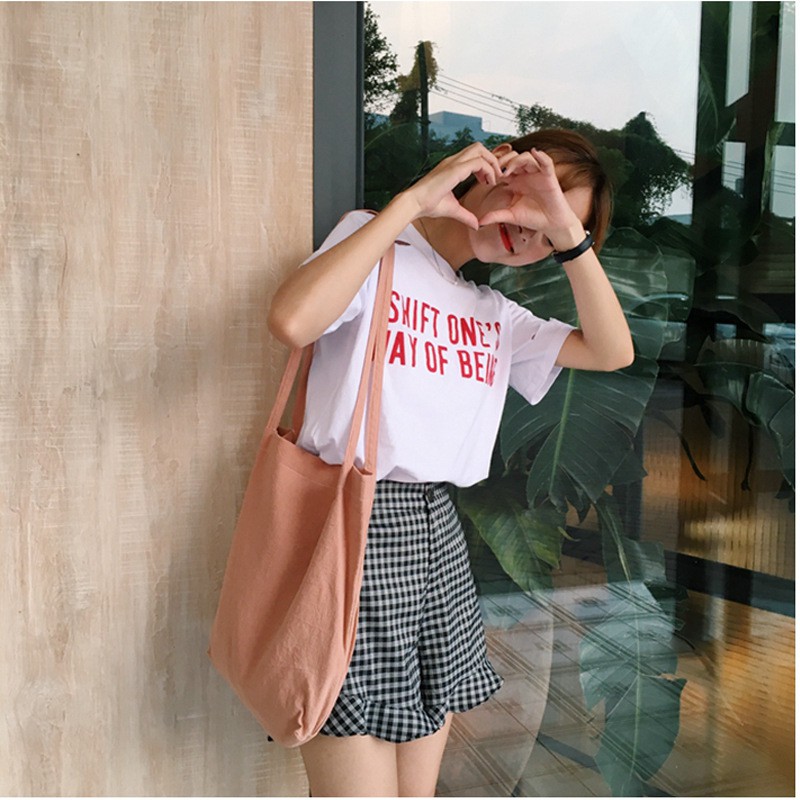 Túi tote vải đi học vải bố mềm đẹp vanvas giá rẻ | BigBuy360 - bigbuy360.vn
