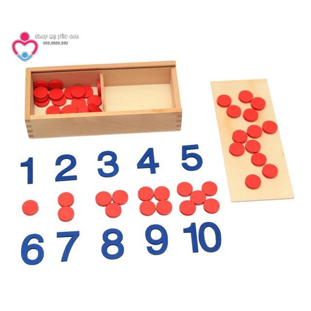 Giáo cụ Montessori - Số và hạt đếm