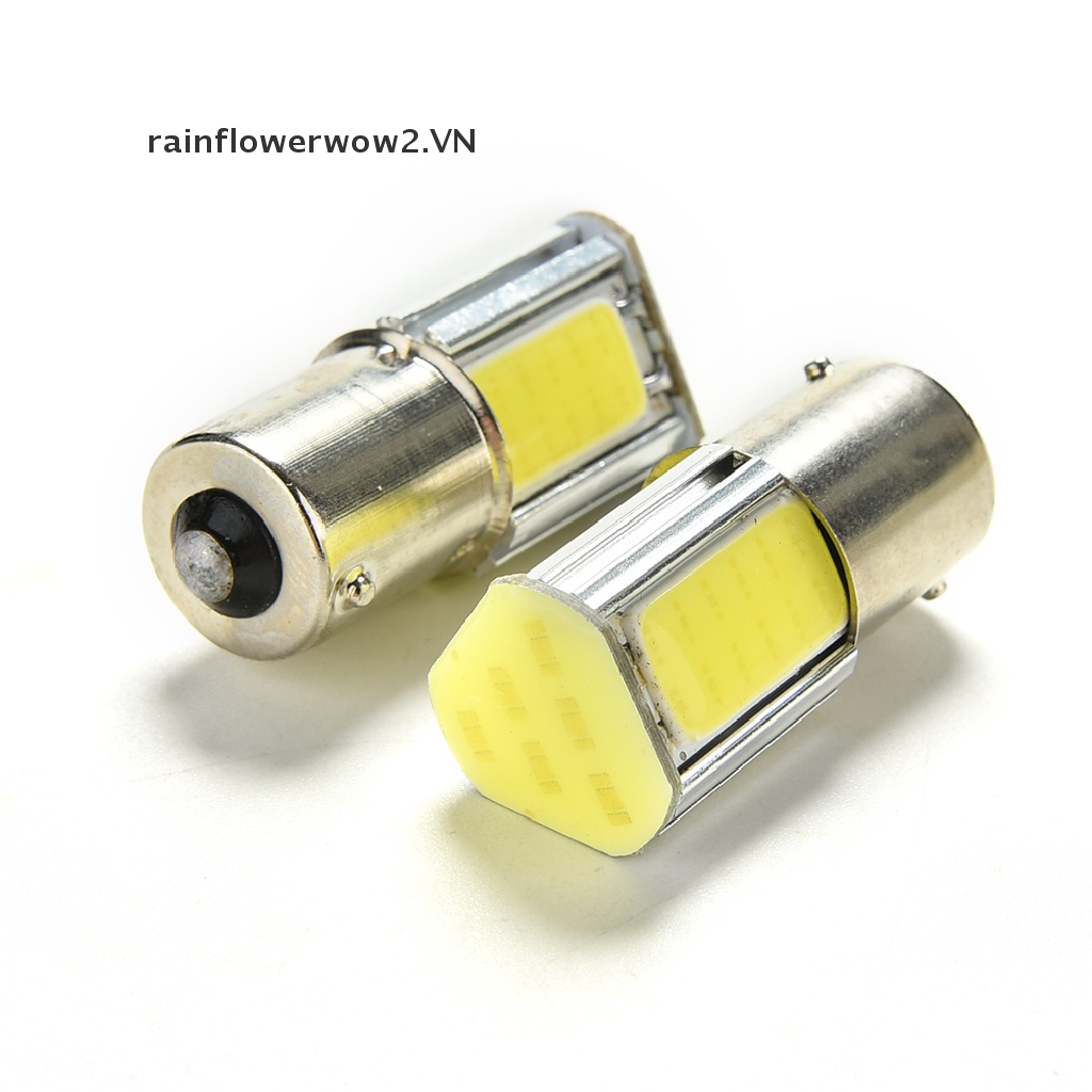 Bộ 2 Đèn LED G18 1156 Ba15s 4 COB 12V D083 Ánh Sáng Đỏ Cho Xe Hơi