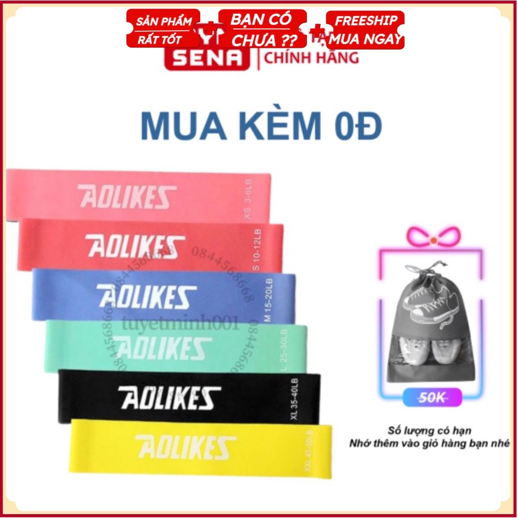 6 Dây miniband, dây đàn hồi kháng lực - Chuyên tập Mông - cực bền, không lo bị xoắn