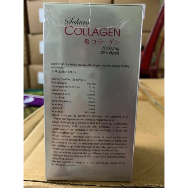 (FREESHIP) Viên uống đẹp da Sakura Collagen 60,000mg của Nhật giúp làm đẹp da, chống lão hoá...