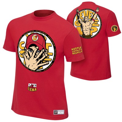Lik9 /Áo phông WWE John Cena "U Can't See Me" đỏ!