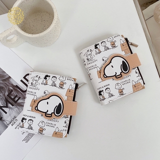Cute Cartoon Puppy Short Wallet Coin Purse Two Fold Pu Zipper Wallet Coin Bag YKD