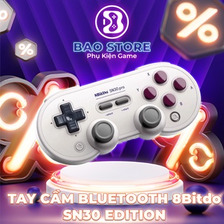 Tay cầm chơi game bluetooth 8Bitdo SN30 Pro SN Edition cho Nintendo Switch, Windows, Điện thoại