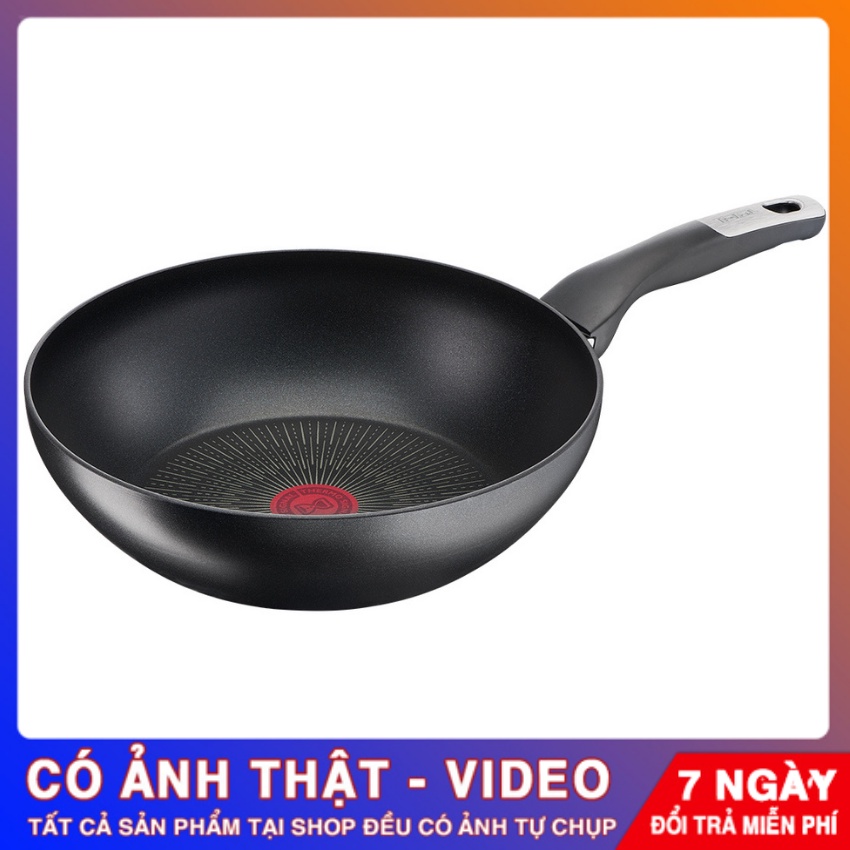 Nhập Pháp - Chảo chiên chống dính sâu lòng Tefal Unlimited 28cm G2551902 - Chính hãng - Bảo hành 24 tháng