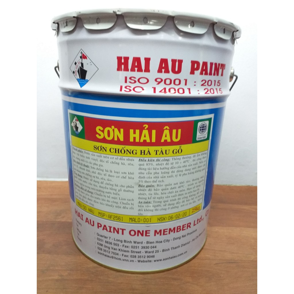 Sơn chống hà Hải Âu dùng cho tàu gỗ AF2561 thùng 25kg