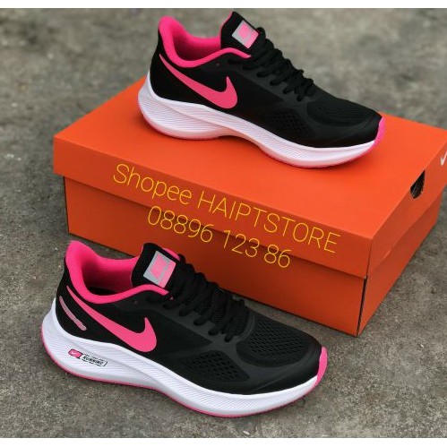 Giày Running Nike Zoom Pegasus 7X Pink/Black/White (20) Nữ [Chính Hãng - FullBox]