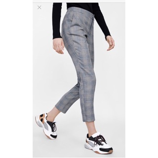 Quần tây Zara caro chuẩn tem