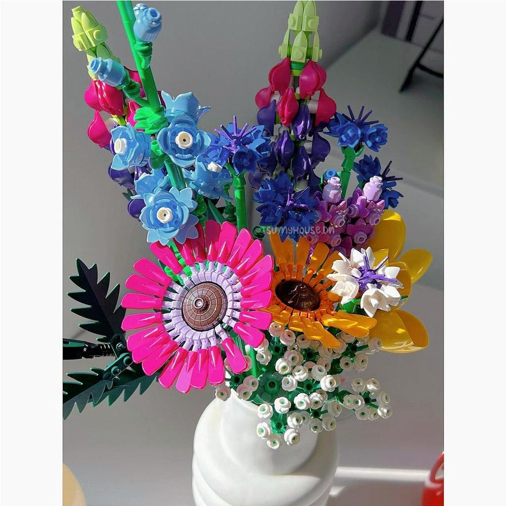 [Mã SKAMLSC159 giảm 10% đơn 100K] Đồ chơi xếp hình mô hình lắp ráp BÓ HOA WildFlower Bouquet Non 10286 99033 939 chitiết