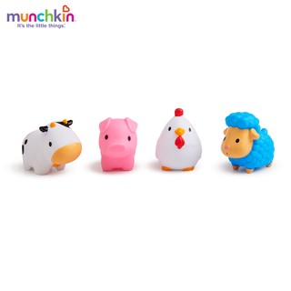 Đồ chơi bộ 4 động vật nông trại Munchkin Mỹ