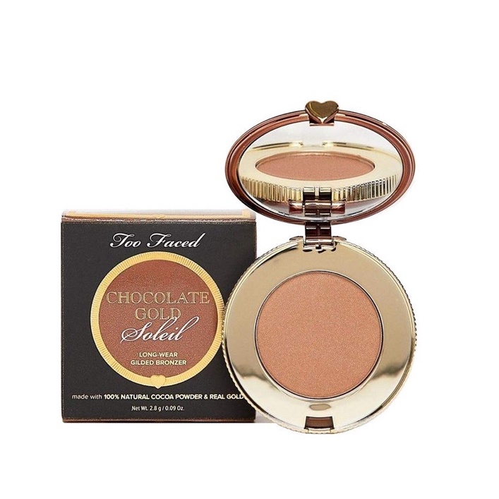 Phấn tạo khối TOO FACED Chocolate Soleil Matte Bronzer fullsize (bill Mỹ)