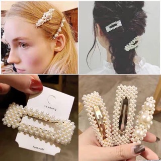 sét kẹp tóc đính ngọc