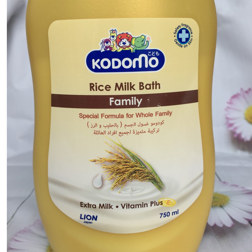 Sữa tắm sữa gạo Kodomo Rice Milk Family (750ml)