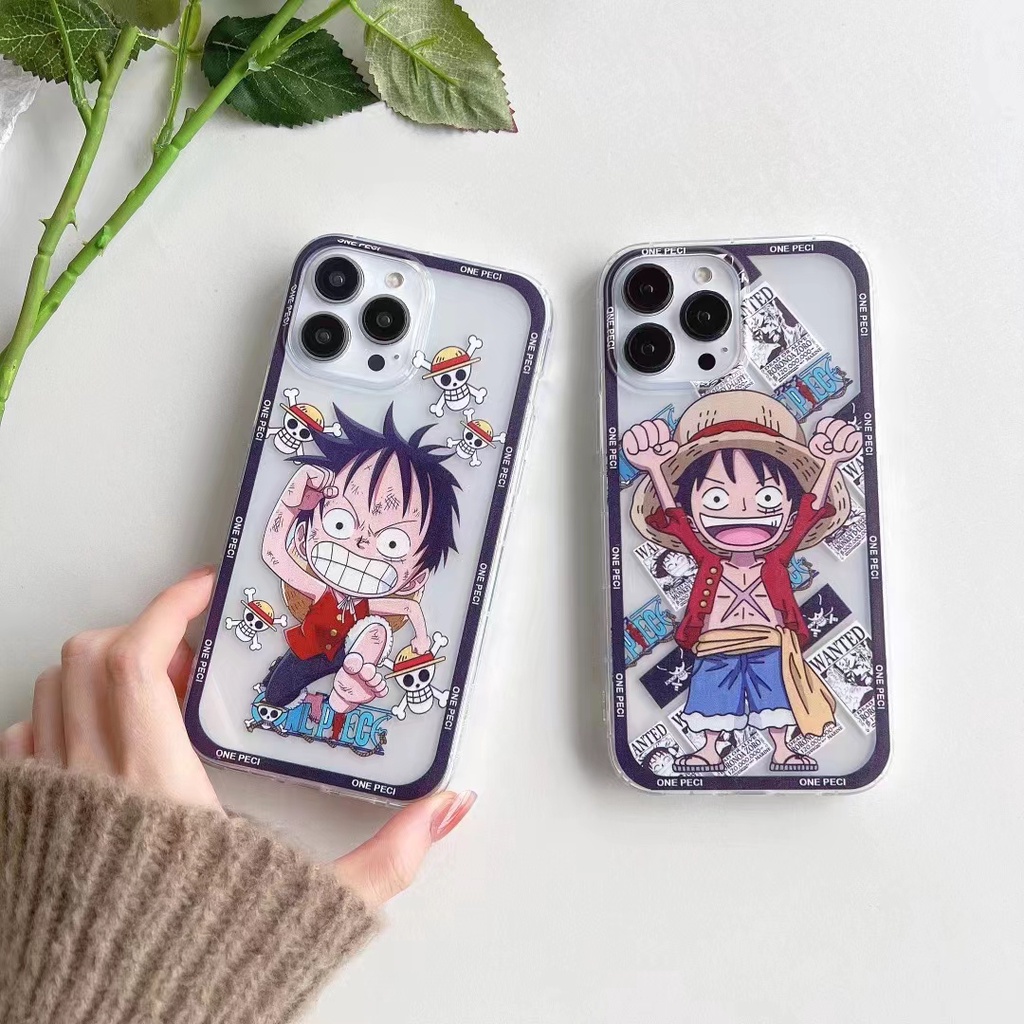 Ốp Điện Thoại Mềm Hình One Piece Luffy Cho iPhone 6 6S 7 8 SE 2020 X XS XR XsMax 1112 13 Pro 11 12 13 Pro Max