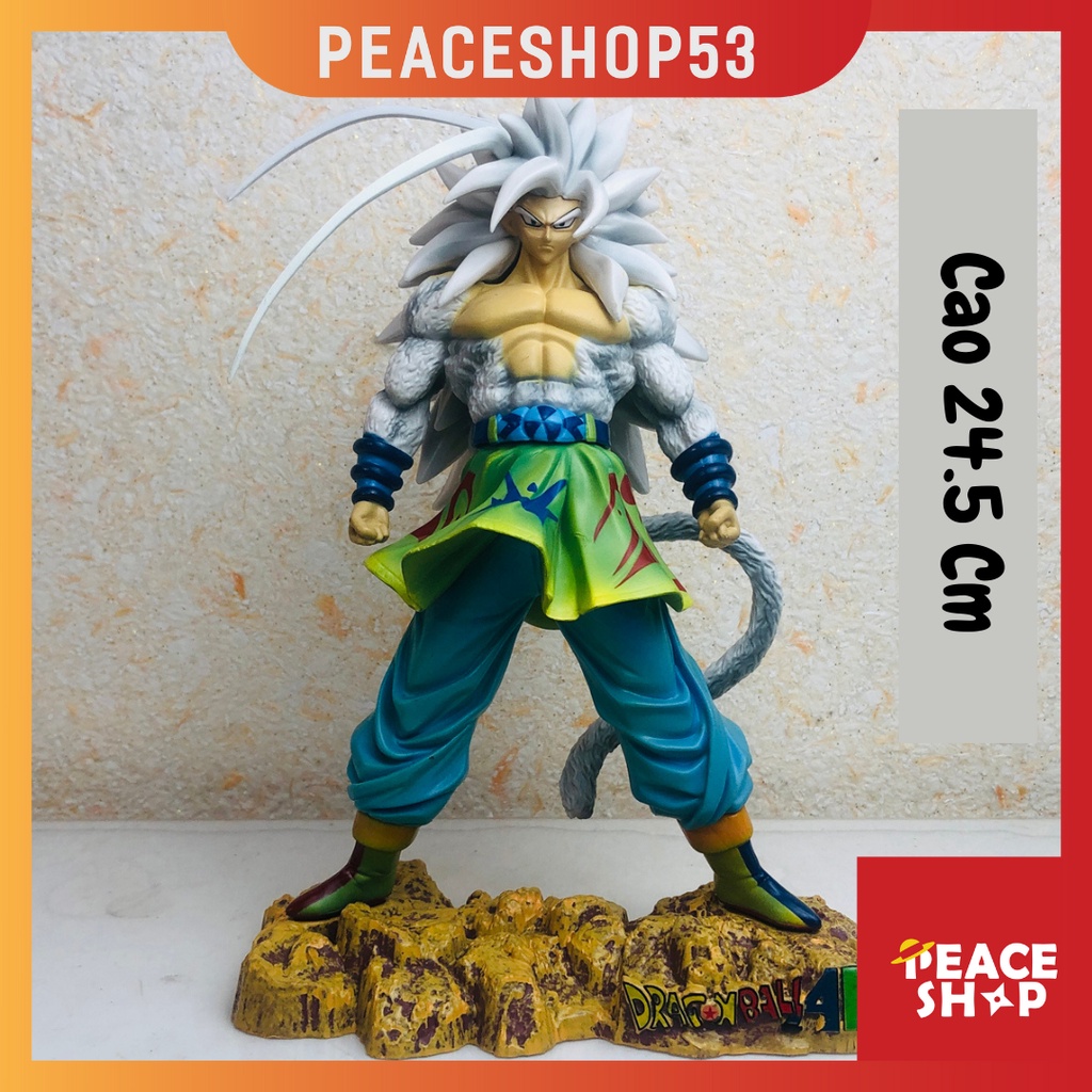 Mô hình Goku SSJ5 Dragon Ball Z Anime Manga Bảy viên ngọc rồng Decor trang trí bàn học bàn làm việc 