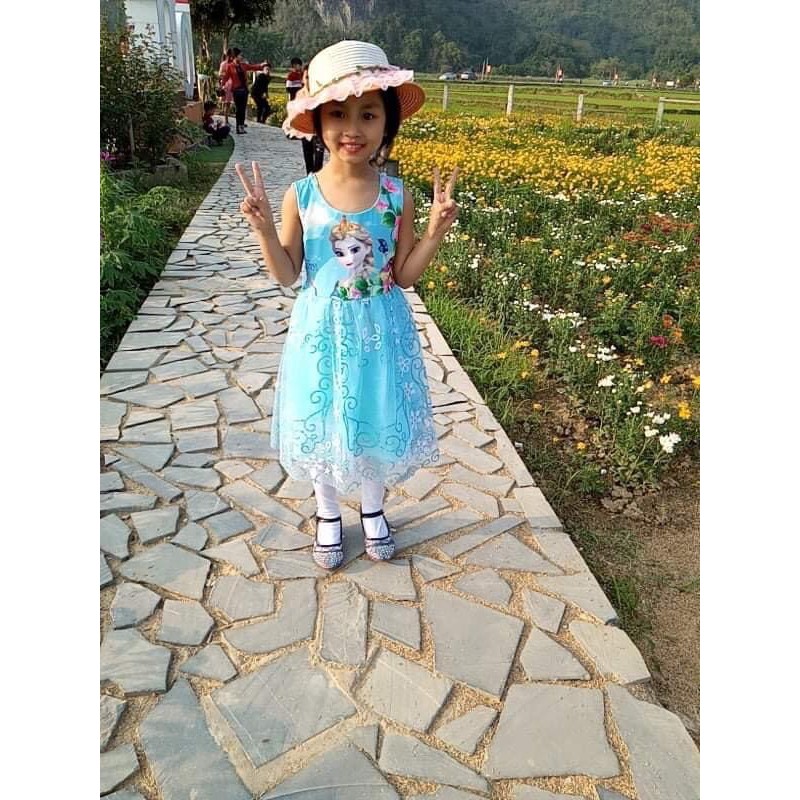 Váy elsa bé gái