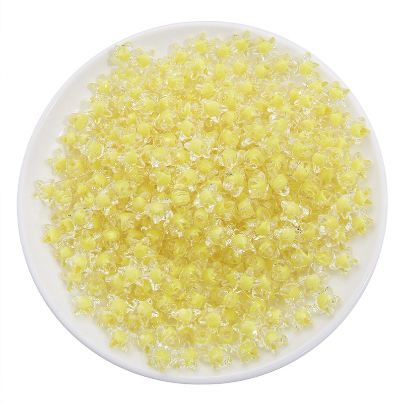 Bộ 80 Hạt Nhựa Acrylic Hình Ngôi Sao Màu Sắc Ngọt Ngào Kích Thước 11mm Dùng Làm Đồ Trang Sức Thủ Công