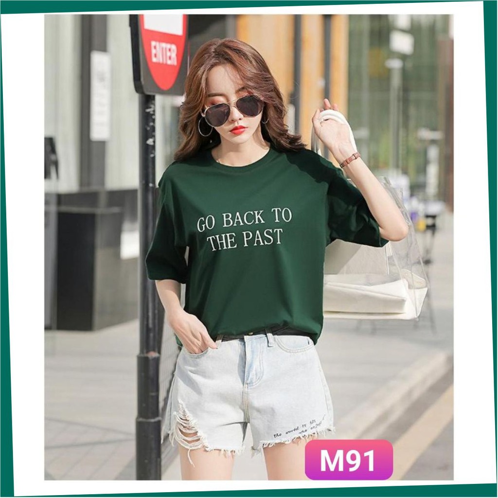 Áo Thun Nữ Tay Ngắn 💙FREESHIP💙 Áo phông nữ thun cotton, mịn, mát, sành điệu in chữ Mã: S91