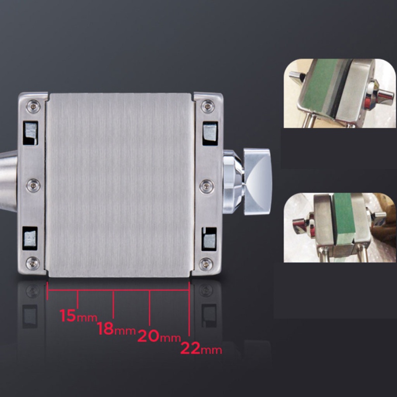 ✿ Chốt Khóa Cửa Kính Bằng Thép Không Gỉ Tiện Dụng Cho Phòng Tắm / Cửa Hàng