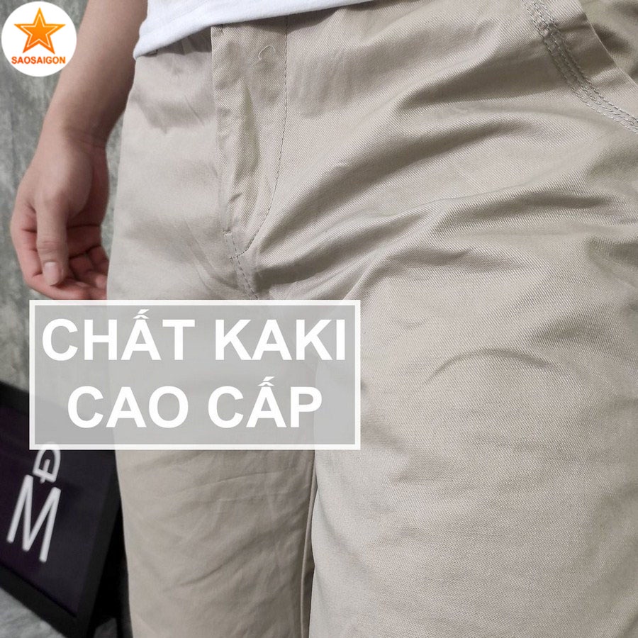 Quần short nam [ HÌNH THẬT ] vải kaki đẹp chuẩn form siêu bền SG183 Saosaigon | BigBuy360 - bigbuy360.vn