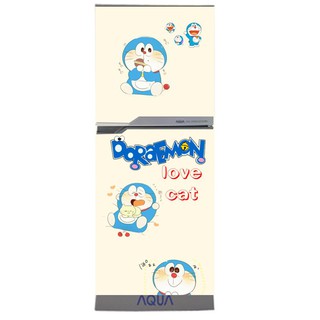 Decal trang trí tủ lạnh chất liệu cao cấp - Mẫu Đôrêmon lovecat