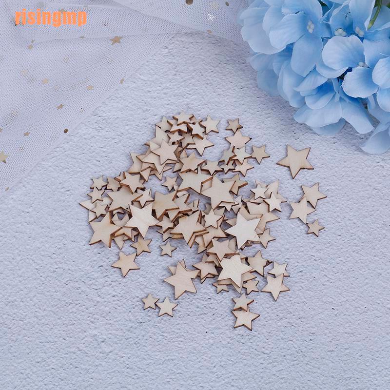 Bộ 100 Ngôi Sao Gỗ Dùng Trang Trí Tiệc Cưới