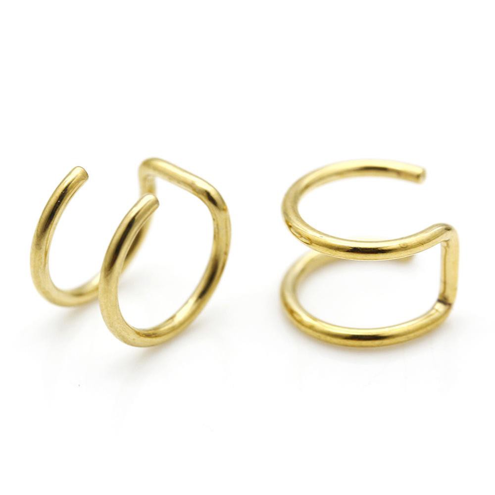 Set 2 bông tai kẹp không xỏ lỗ thời trang Punk