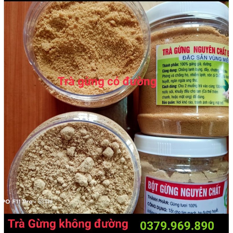 TRÀ GỪNG HÒA TAN NGUYÊN CHẤT KHÔNG ĐƯỜNG