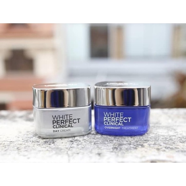 Kem Dưỡng Trắng, Đều Màu Da, Mờ Thâm Nám Chuyên Sâu Ngày Và Đêm L'Oreal Aura Perfect Cream 50ml