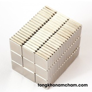 Nam châm viên khối chữ nhật 10X10X2mm
