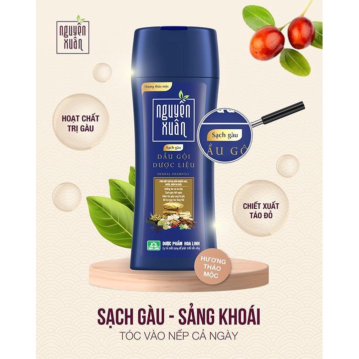 Dầu gội Dược liệu Nguyên Xuân Sạch gàu - Dành cho tóc gàu, ngứa