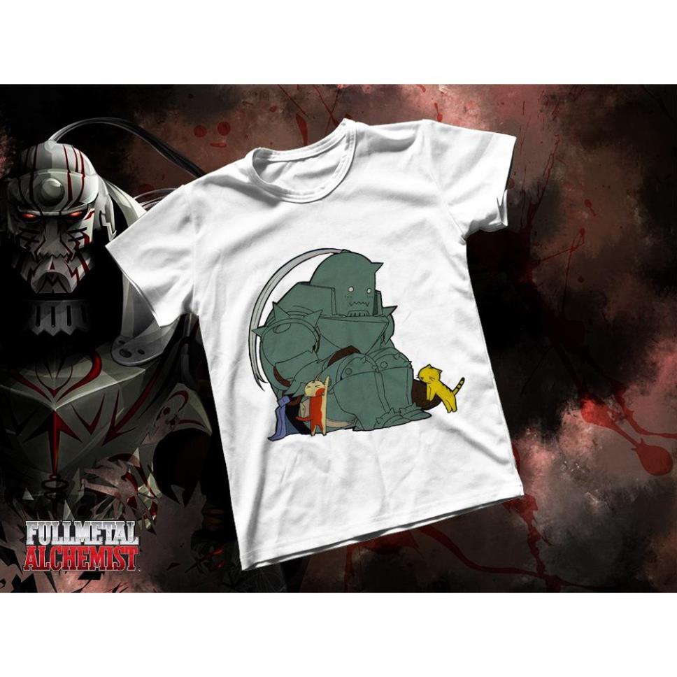 Áo thun Cotton Unisex - Anime - Fullmetal Alchemist - Alphonse Elric