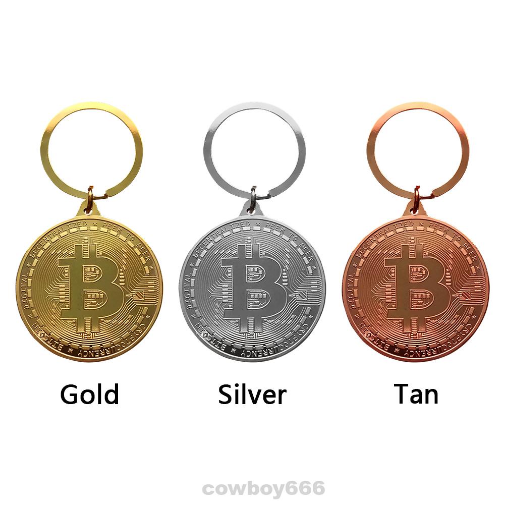 Móc khóa mặt hình đồng xu hợp kim kẽm phong cách vintage