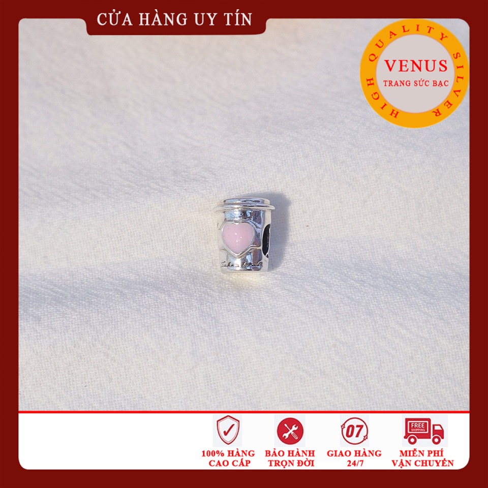 [Charm bạc 925 cao cấp] Charm bạc hình chiếc cốc Cafe- Mã sản phẩm VENUSCCF
