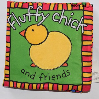 Sách vải gia cầm "Fluffy chick and friends”