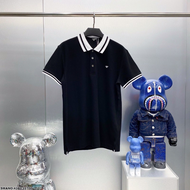 Áo Polo Nam Viền Trắng Ong Đơn Giản Cực Hot - Áo Nam Polo Đi Ỏ Ong Cao Cấp